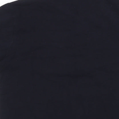 Rough Justice Mens Blue Cotton Button-Up Size M Collared