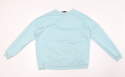 Womens UK Size 10 ASOS Blue Pullover Sweatshirt