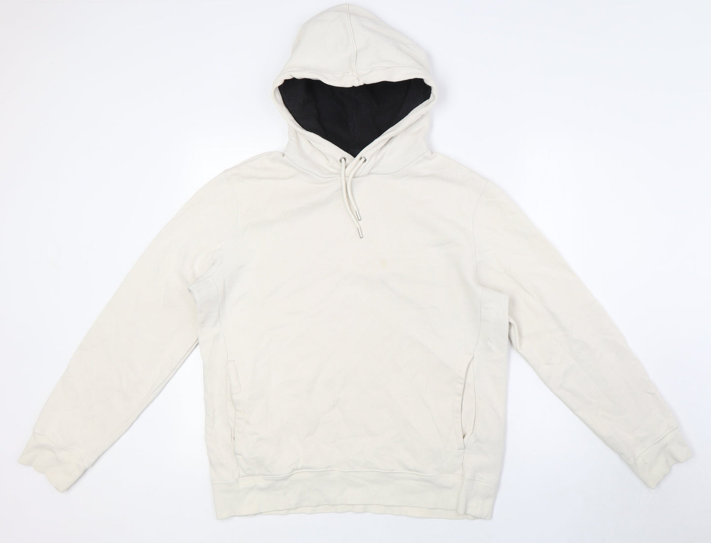 Mens UK Size M H&M Ivory Pullover Sweatshirt