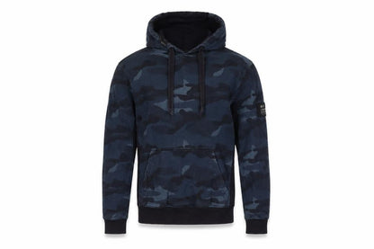 Mens UK Size M Crosshatch Blue Pullover Hoodie