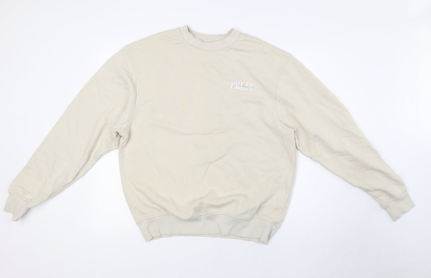 Mens UK Size S River Island Beige Pullover Sweatshirt