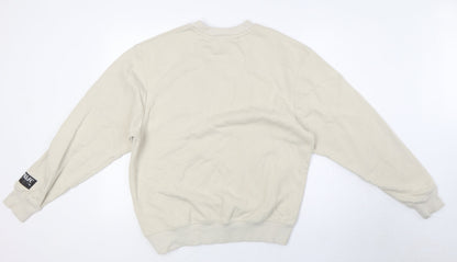 Mens UK Size S River Island Beige Pullover Sweatshirt