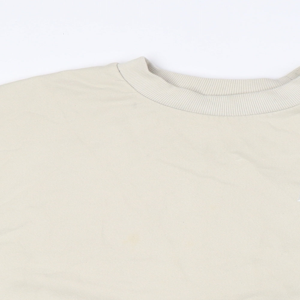 Mens UK Size S River Island Beige Pullover Sweatshirt