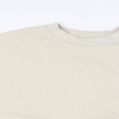 Mens UK Size S River Island Beige Pullover Sweatshirt