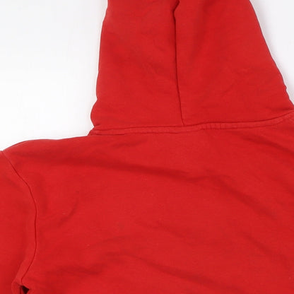 Spurbar Anders Boys Red Cotton Pullover Hoodie Size 12 Years - Football