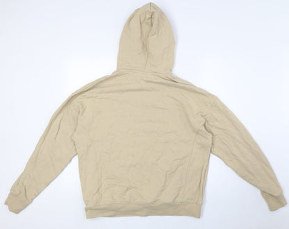 The Couture Club Mens Beige Cotton Pullover Hoodie Size S