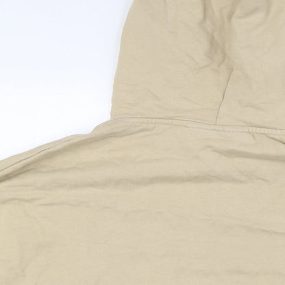 The Couture Club Mens Beige Cotton Pullover Hoodie Size S