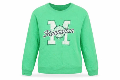 Marks & Spencer Womens Green Cotton Pullover Sweatshirt Size M