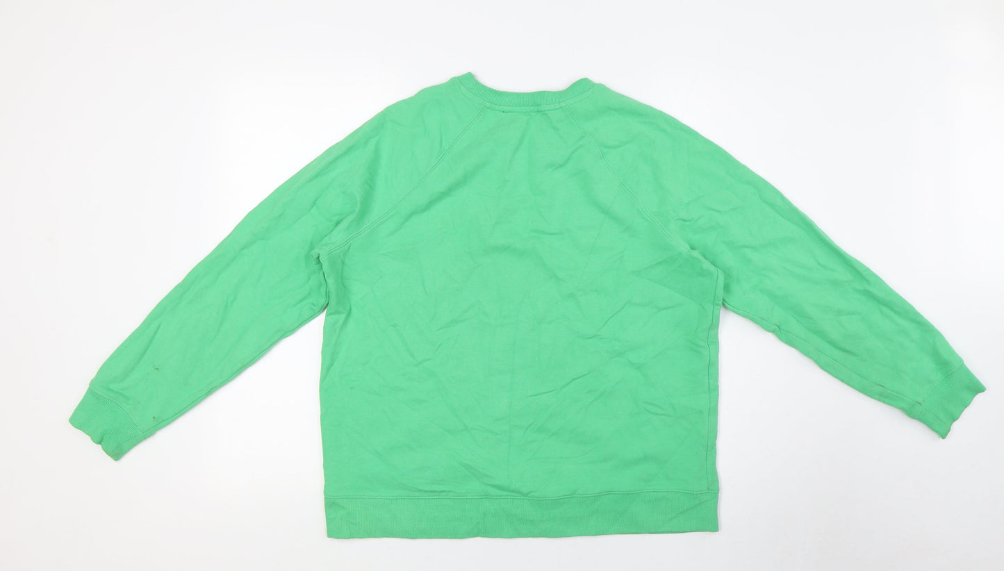 Womens UK Size M Marks and Spencer Green Pullover Sweatshirt
