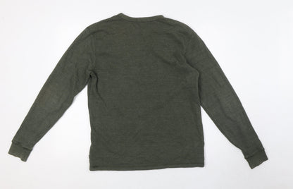 Katin Mens Green Cotton Pullover Sweatshirt Size S - Size S-M