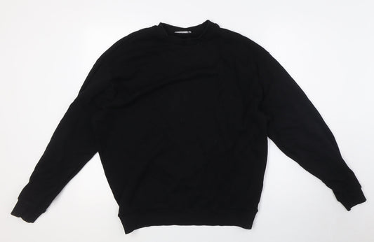 Mens UK Size S ASOS Black Pullover Sweatshirt