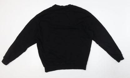 Mens UK Size S ASOS Black Pullover Sweatshirt