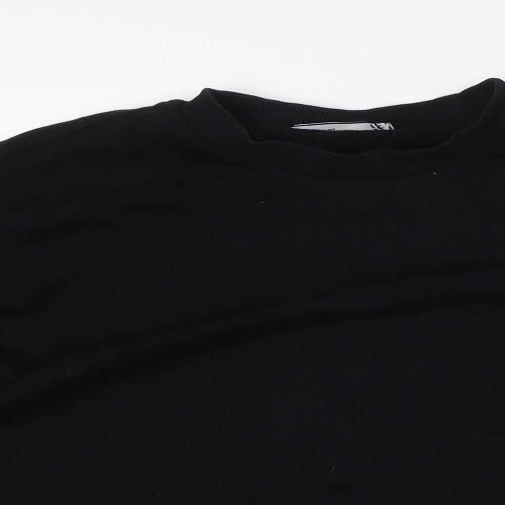 Mens UK Size S ASOS Black Pullover Sweatshirt