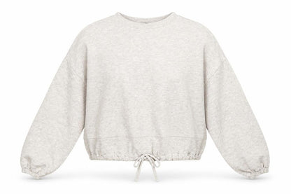 Marks & Spencer Womens Beige Cotton Pullover Sweatshirt Size 8 - Pull Waist