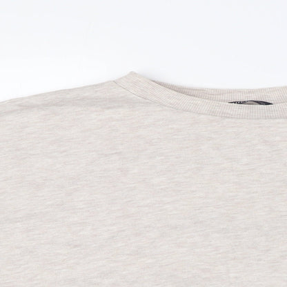 Marks & Spencer Womens Beige Cotton Pullover Sweatshirt Size 8 - Pull Waist