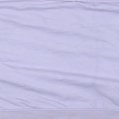 Zara Womens Purple Cotton Pullover Sweatshirt Size L