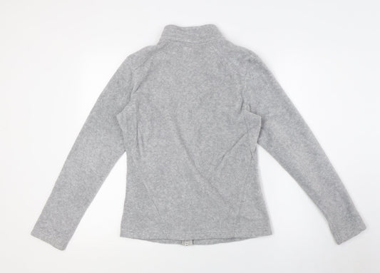 DECATHLON Womens Grey Jacket Size S Zip - Zip pockets