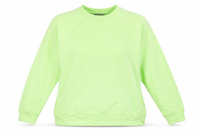 Marks & Spencer Womens Green Round Neck Cotton Pullover Jumper Size 16