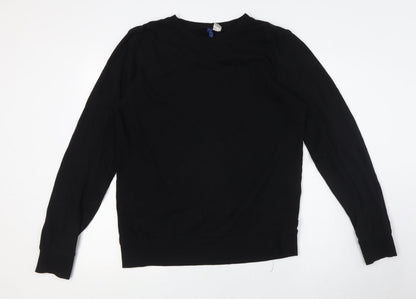 Mens UK Size M Divided by H&M Black Pullover Sweatshirt