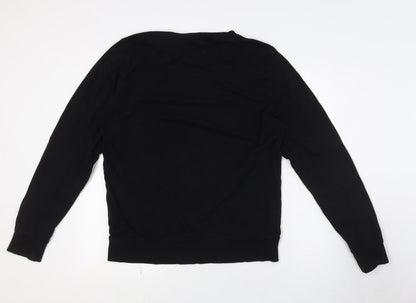 Mens UK Size M Divided by H&M Black Pullover Sweatshirt