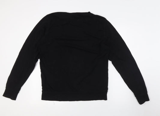 Mens UK Size M Divided by H&M Black Pullover Sweatshirt