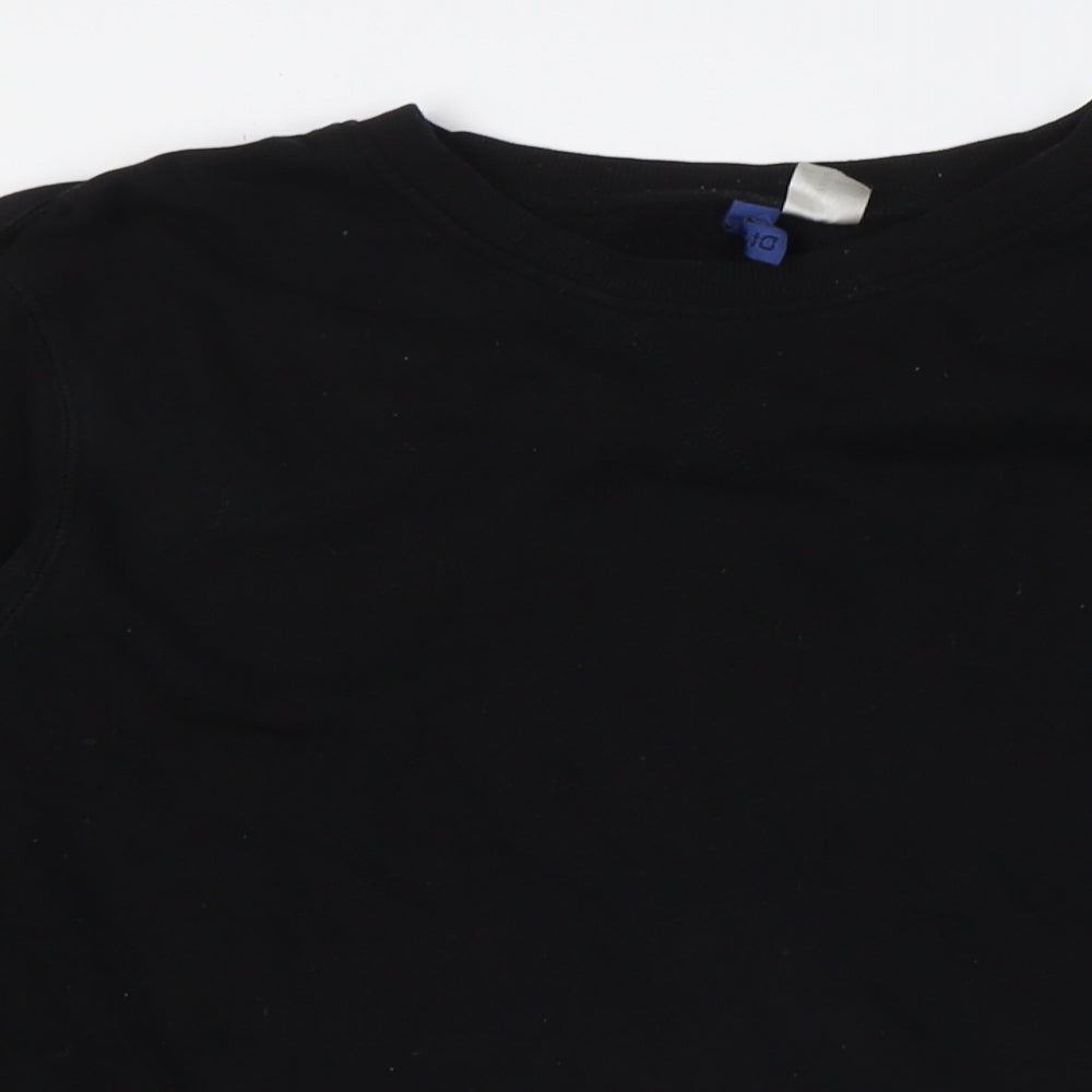 Mens UK Size M Divided by H&M Black Pullover Sweatshirt