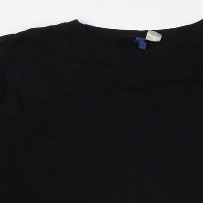 Mens UK Size M Divided by H&M Black Pullover Sweatshirt