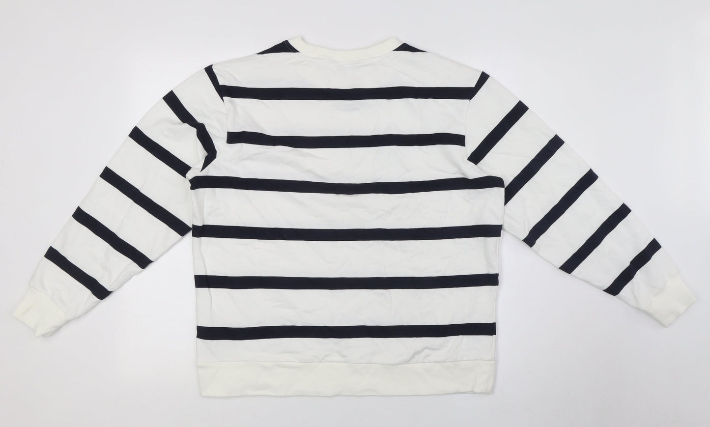 Womens UK Size M Marks and Spencer White Pullover Sweatshirt