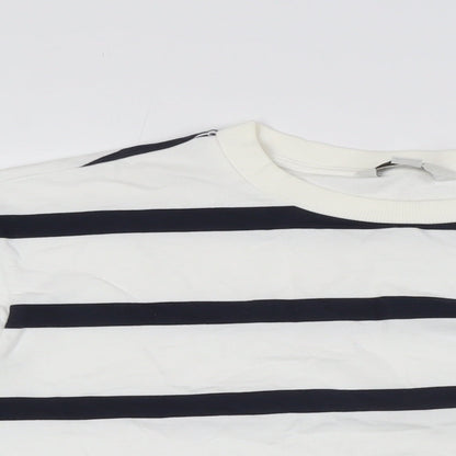 Womens UK Size M Marks and Spencer White Pullover Sweatshirt