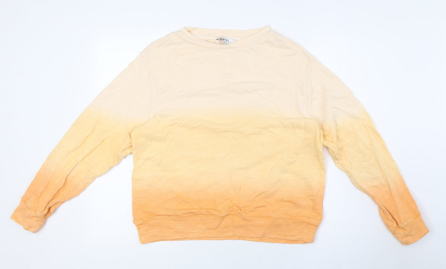 Womens UK Size S Marks and Spencer Orange Pullover Sweatshirt