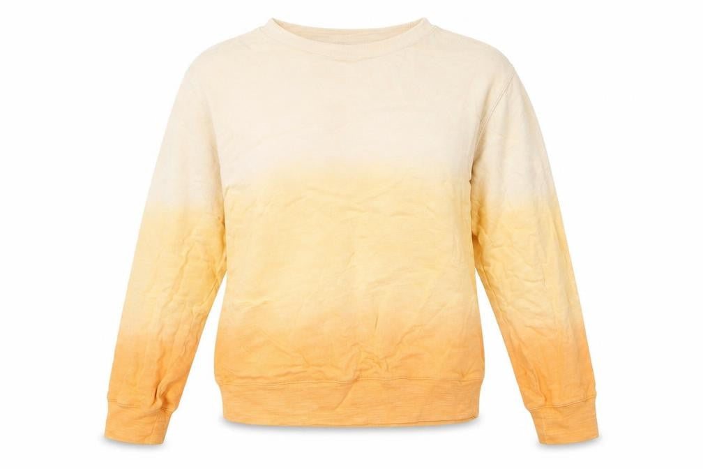 Marks & Spencer Womens Orange Cotton Pullover Sweatshirt Size S - Ombray