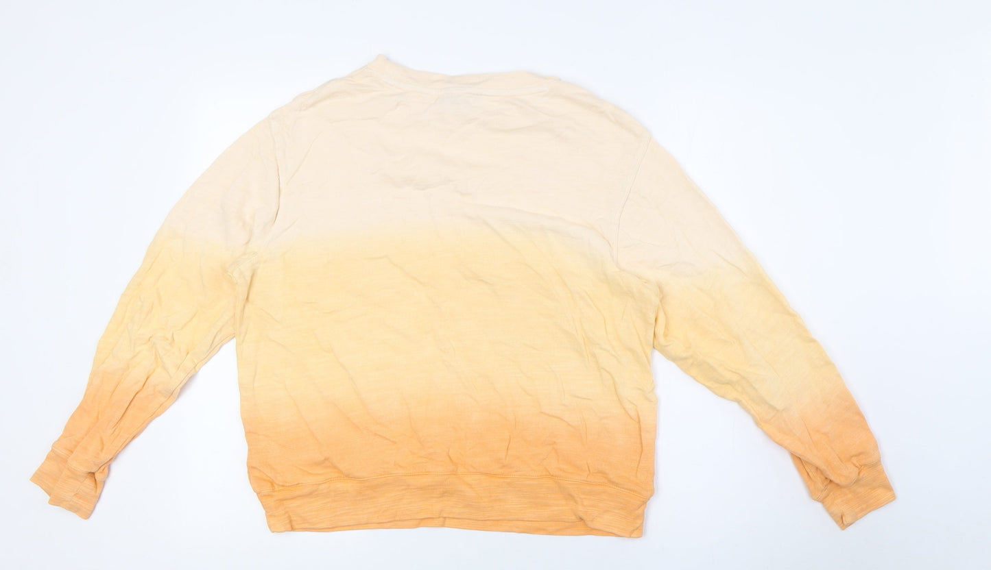 Womens UK Size S Marks and Spencer Orange Pullover Sweatshirt