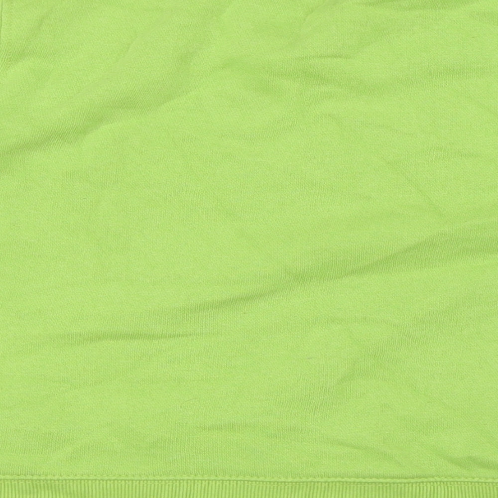 Zara Womens Green Polyester Pullover Sweatshirt Size S - If Fridays Had a Face I Would Kiss It