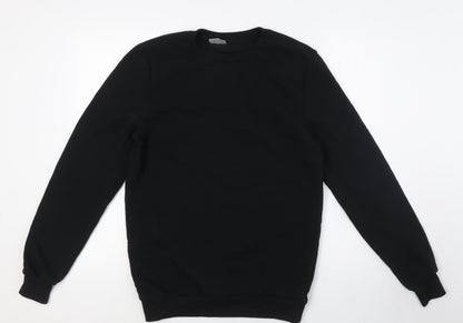 Alphar One Mens Black Polyester Pullover Sweatshirt Size S