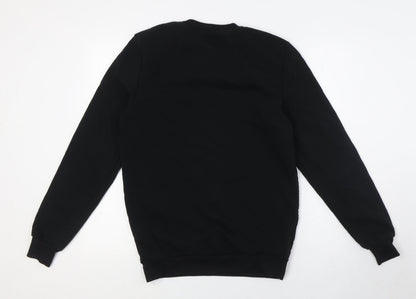 Alphar One Mens Black Polyester Pullover Sweatshirt Size S