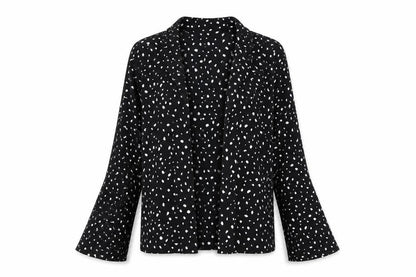 Womens UK Size 10 ASOS Black Basic Button-Up