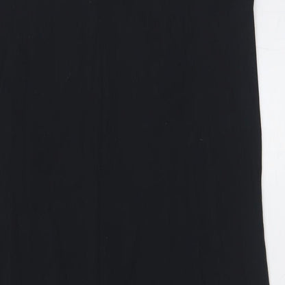 Lands' End Womens Black Nylon A-Line Size 6 Round Neck - Size 6-8