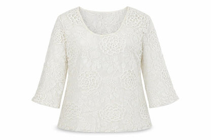 Womens UK Size S SOLITAIRE Ivory Basic Button-Up