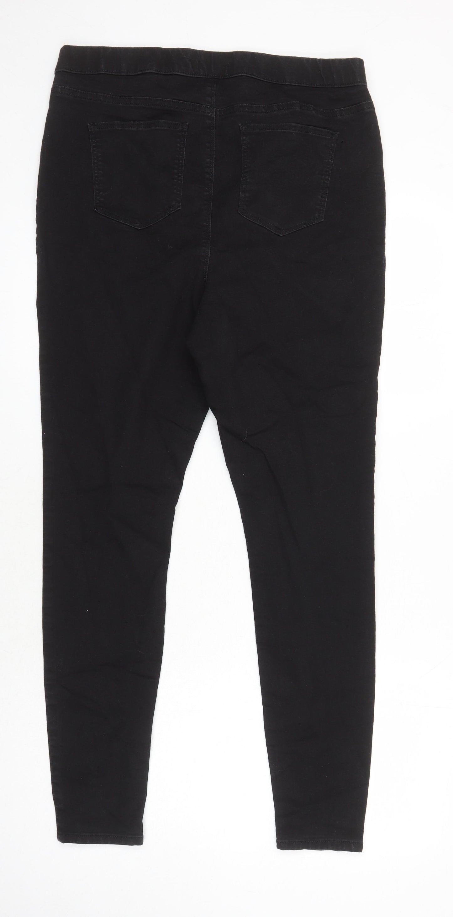 Matalan Womens Black Cotton Jegging Jeans Size 16 L27 in Regular