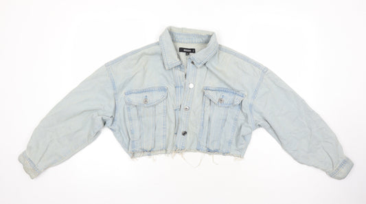 Womens UK Size 6 Missguided Blue Jacket