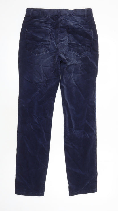 M&S Womens Blue Cotton Skinny Jeans Size 8 L29 in Relaxed