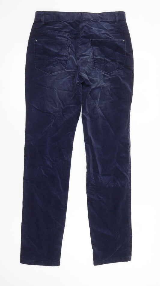 M&S Womens Blue Cotton Skinny Jeans Size 8 L29 in Relaxed