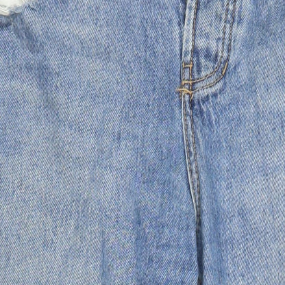 Womens UK Size 8 Stradivarius Relaxed Fit Mom Blue Jeans