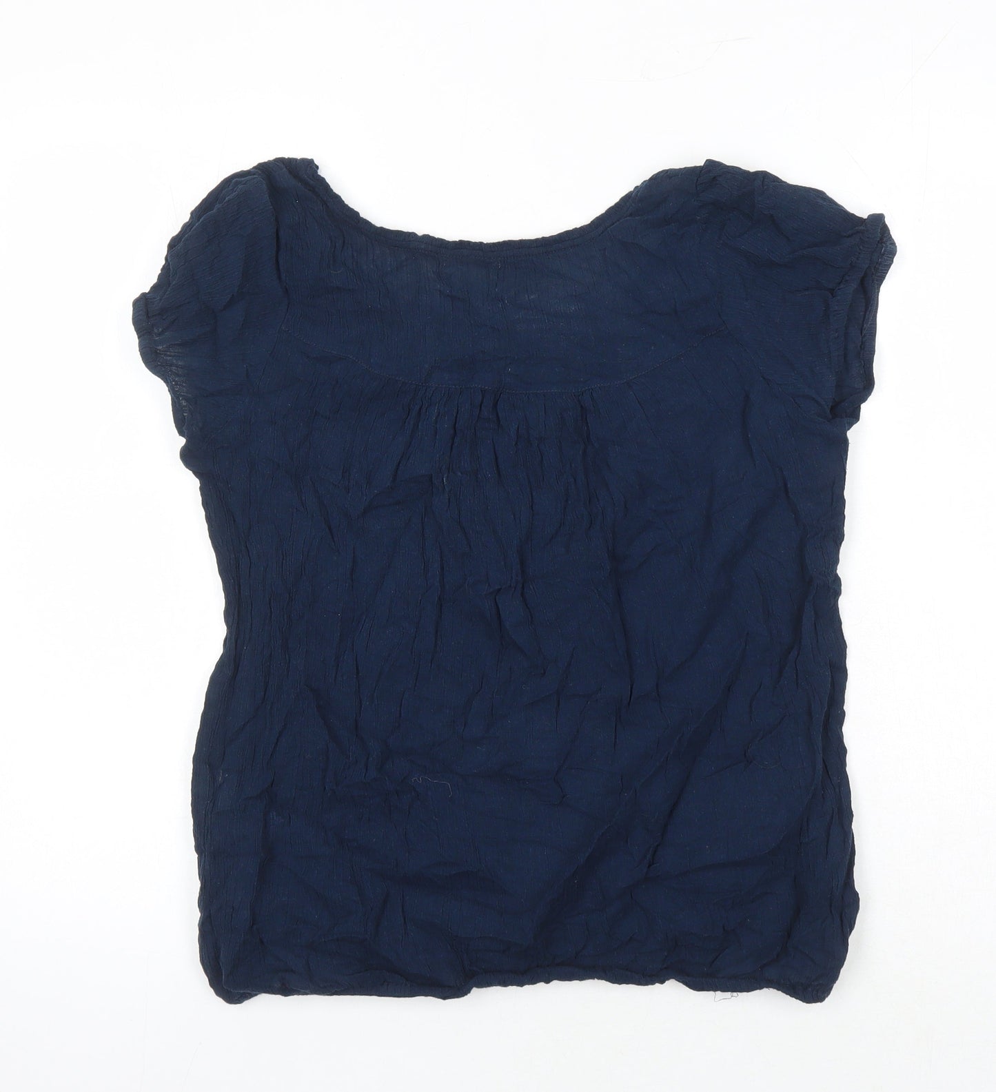 Womens UK Size 14 BHS Blue Tunic Blouse