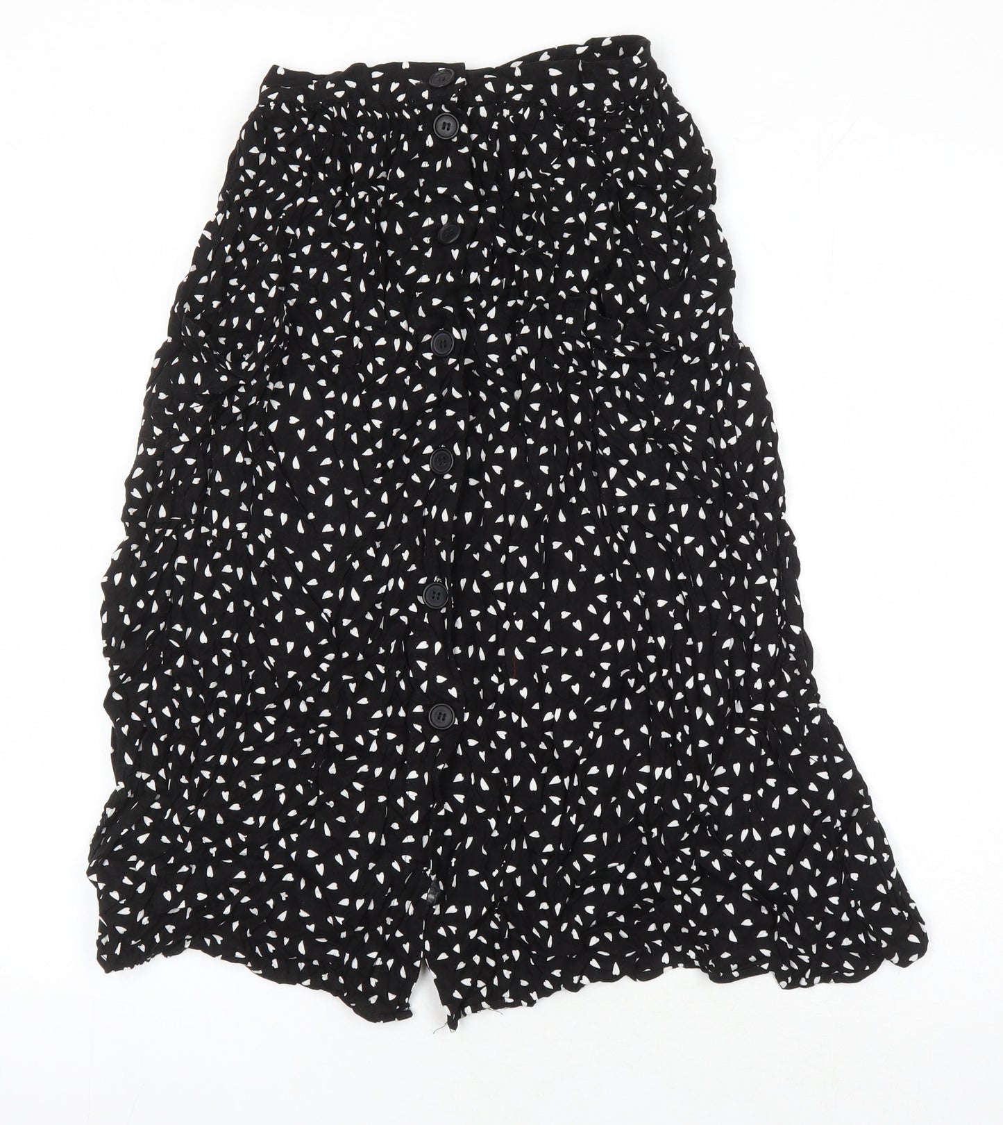 ASOS Womens Multicoloured Geometric Viscose A-Line Skirt Size 8