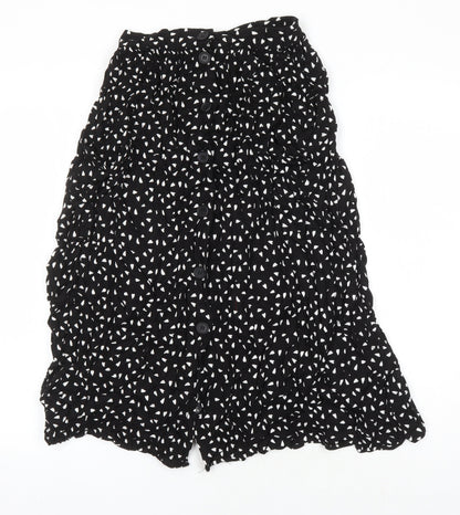 ASOS Womens Multicoloured Geometric Viscose A-Line Skirt Size 8