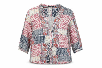 Womens UK Size 14 Isle Essentials Multicoloured Tunic Blouse