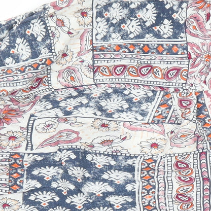 Womens UK Size 14 Isle Essentials Multicoloured Tunic Blouse
