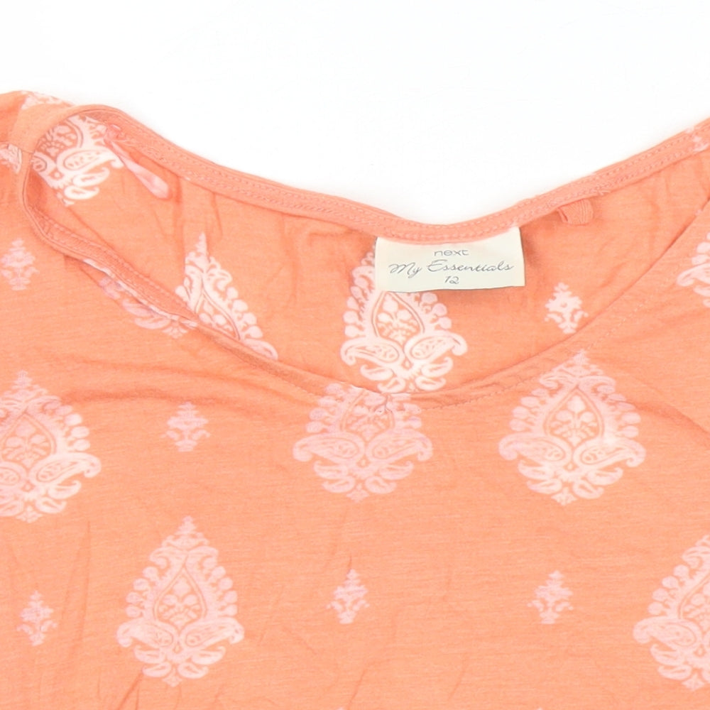 Womens UK Size 12 NEXT Multicoloured Jersey T-Shirt