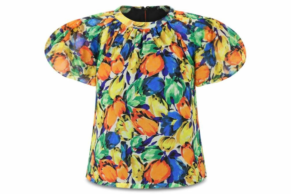 Womens UK Size M Oasis Multicoloured Tunic Blouse